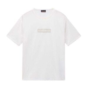Napapijri Childrens/Kids Box Logo T-Shirt / White